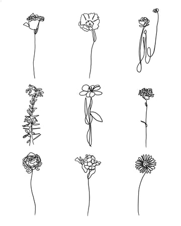 Line Flowers