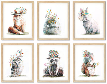 Whimsical Woodland Animals set of 6